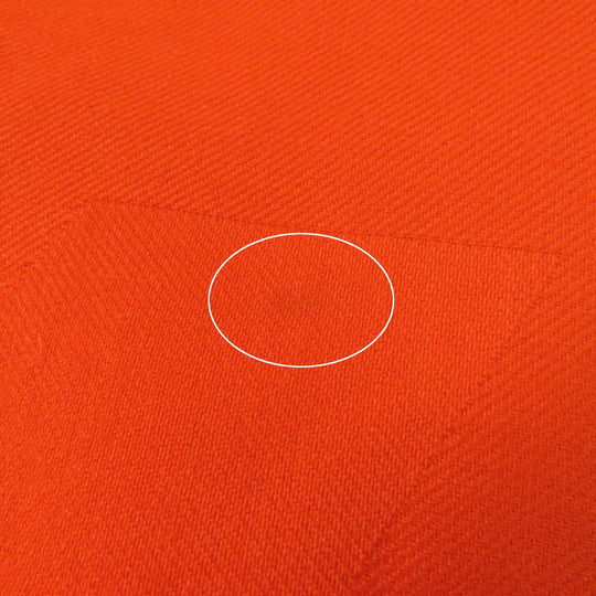 HERMES Stall Main: 85% cashmere, Main: 15% silk Orange Women Used Authentic