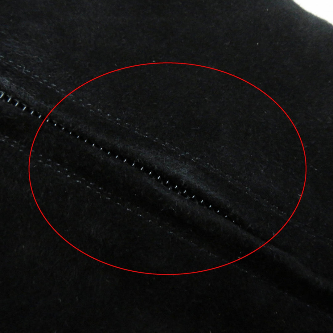 CHANEL Knee high boots Main: Suede black Women 36 Used Authentic
