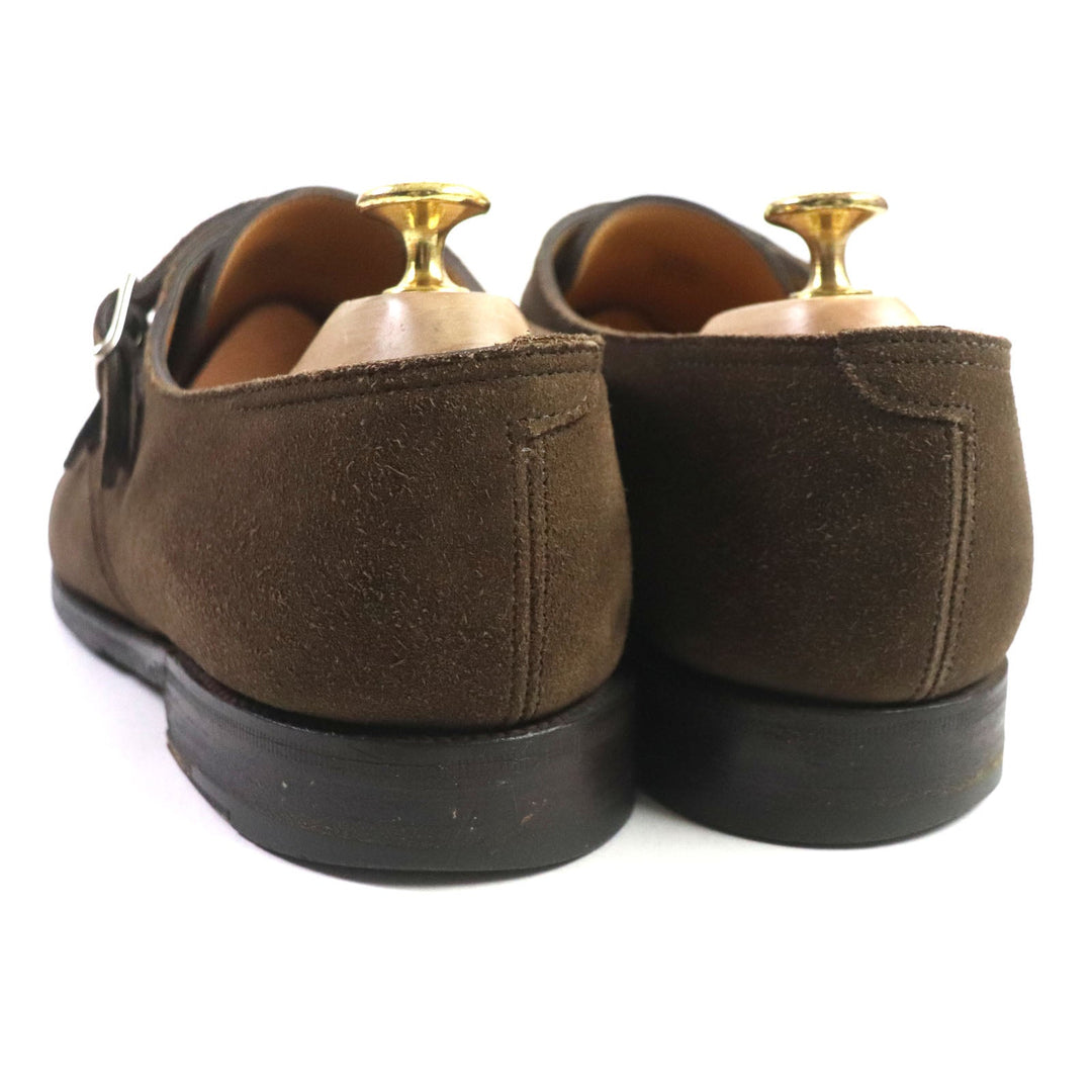 John Lobb Dress shoes Main: Suede leather Dark brown WILLIAM mens 8 Used Authentic