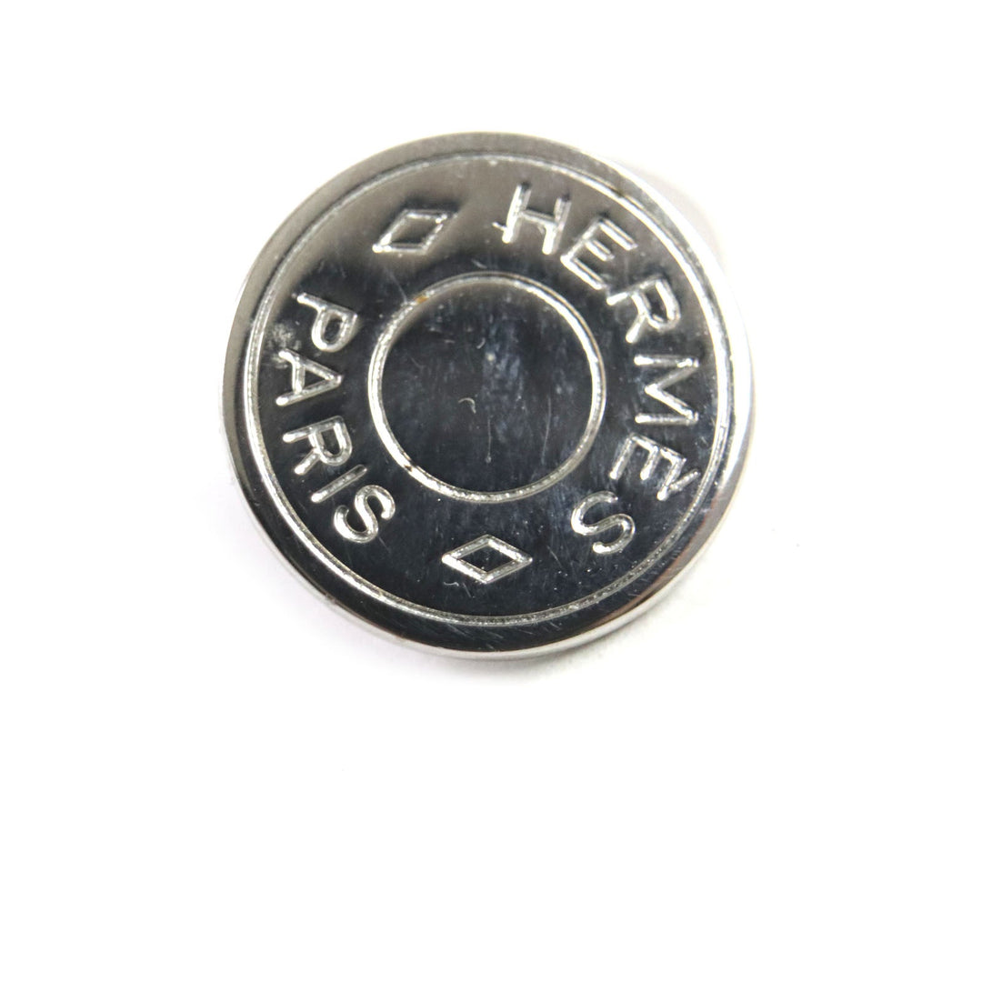 HERMES cuffs metal Silver BIJOUTERIE FANTAISIE mens Used Authentic