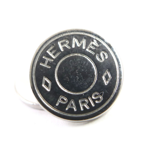 HERMES cuffs metal Silver BIJOUTERIE FANTAISIE mens Used Authentic