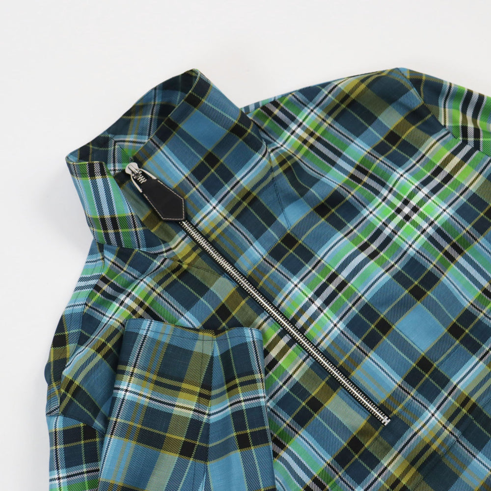 HERMES Blouson Main: 100% polyester, some: 80% nylon, some: 20% polyurethane, some: leather multicolor mens 46 Used Authentic
