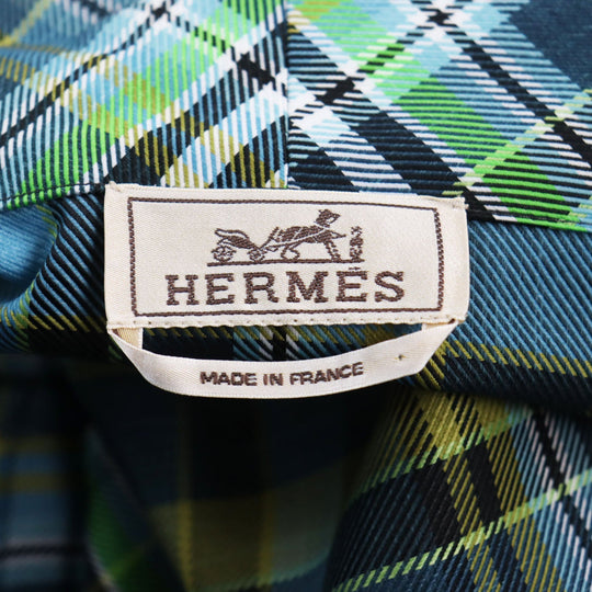 HERMES Blouson Main: 100% polyester, some: 80% nylon, some: 20% polyurethane, some: leather multicolor mens 46 Used Authentic