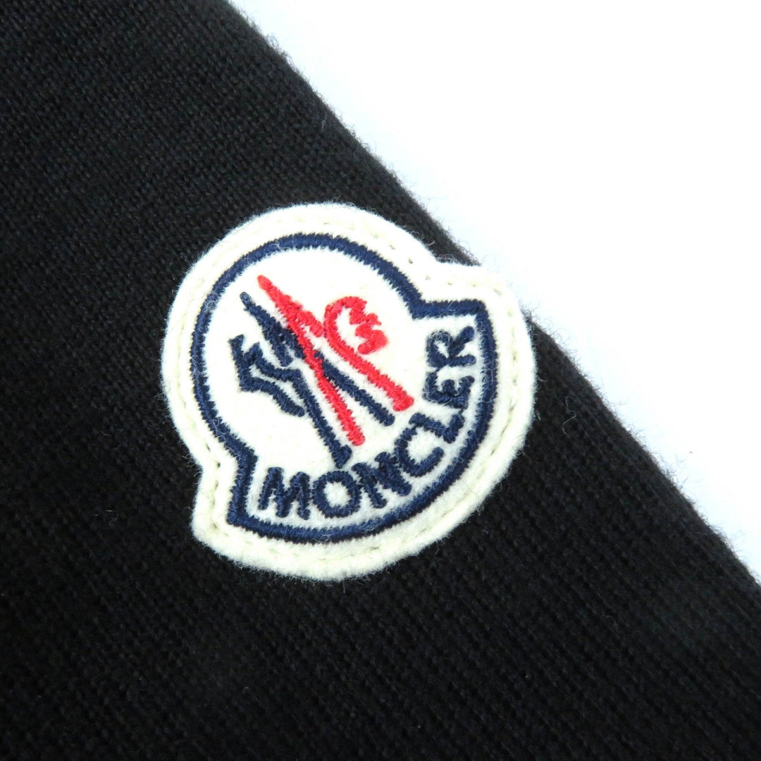 MONCLER Down jacket Main: 100% wool, Filling: 90% down, Filling: 10% feather, Front body (outer material): 100% nylon, Front body (lining): 100% nylon black CARDIGAN Women XS Used Authentic