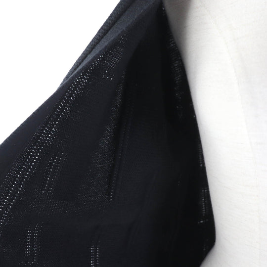 HERMES cardigan Main: 100% wool black Women 34 Used Authentic
