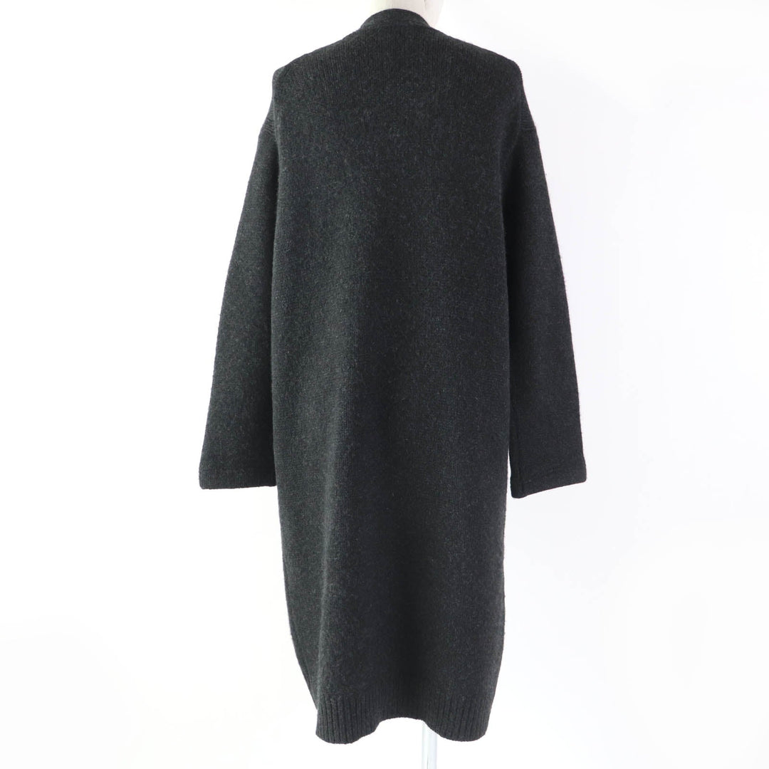 CELINE cardigan 2 5Q46/4206 Main: 100% cashmere Dark gray Women M Used Authentic