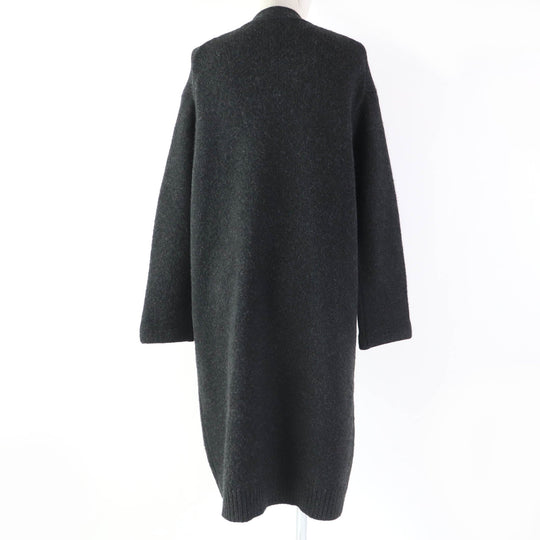 CELINE cardigan 2 5Q46/4206 Main: 100% cashmere Dark gray Women M Used Authentic
