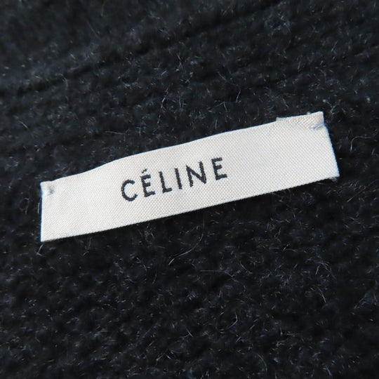 CELINE cardigan 2 5Q46/4206 Main: 100% cashmere Dark gray Women M Used Authentic