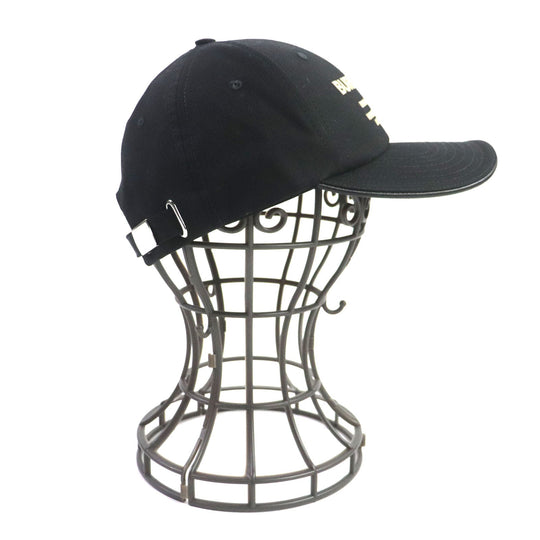 BURBERRY cap 8057625 cotton black mens S Used Authentic