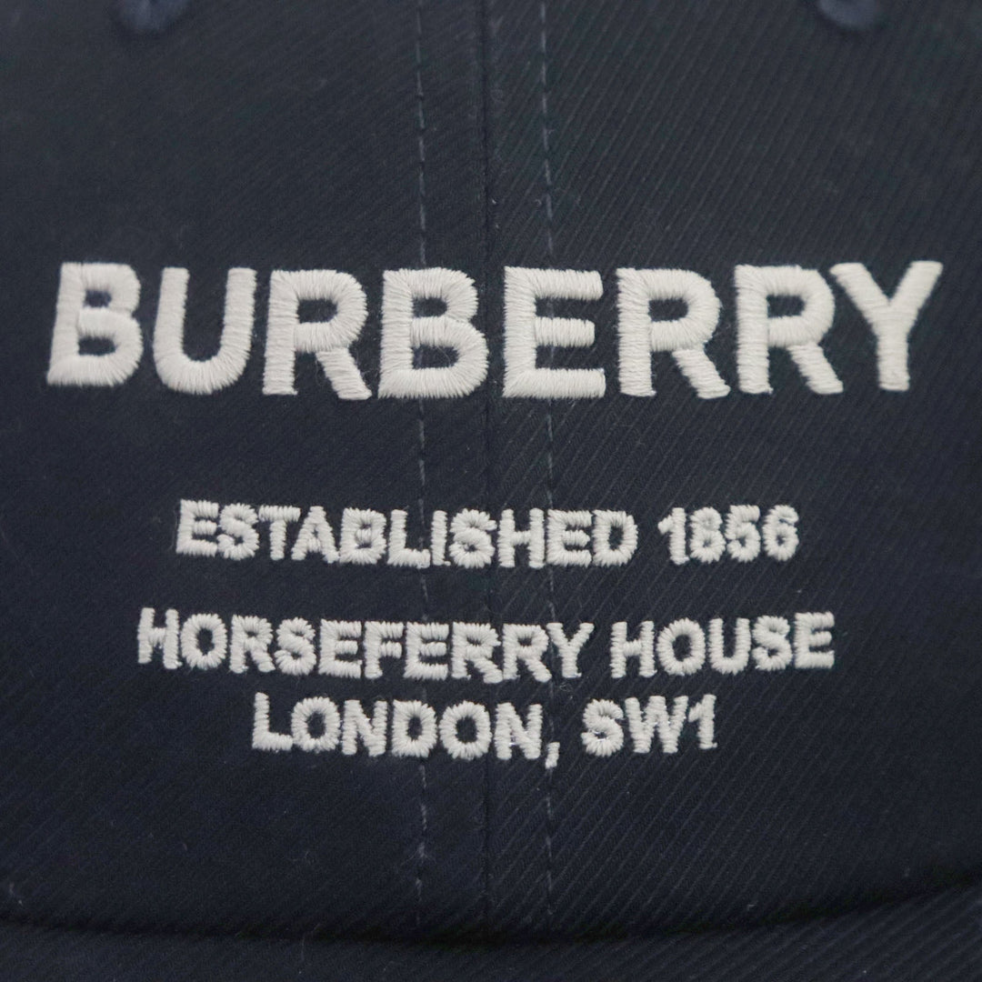 BURBERRY cap 8057625 cotton black mens S Used Authentic