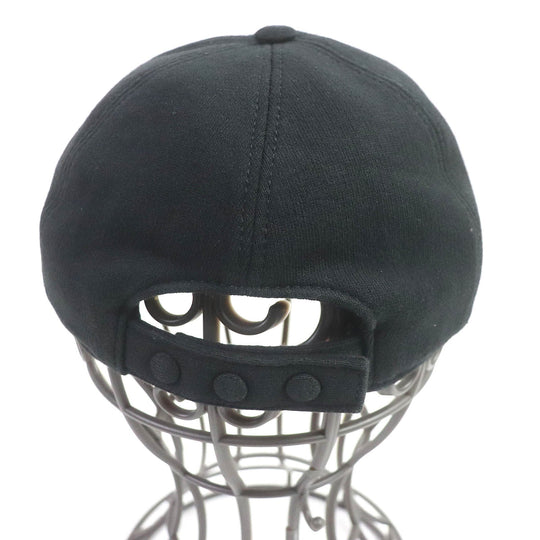 BURBERRY cap 8026899 Main: 100% cotton black mens M Used Authentic