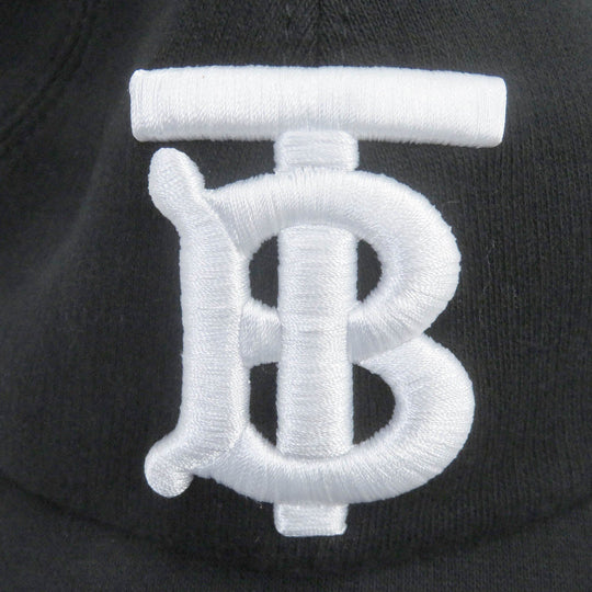 BURBERRY cap 8026899 Main: 100% cotton black mens M Used Authentic