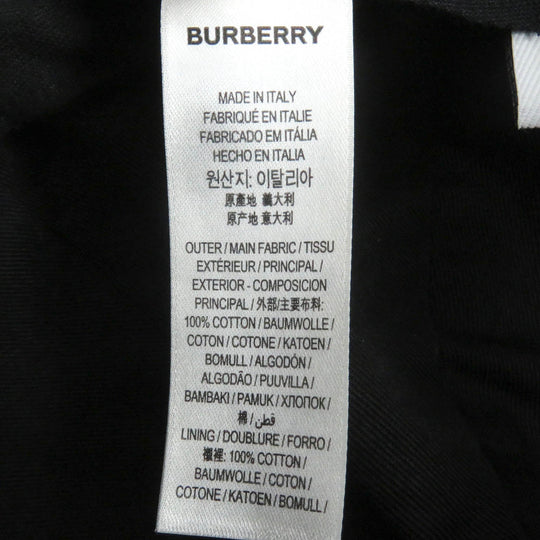 BURBERRY cap 8026899 Main: 100% cotton black mens M Used Authentic
