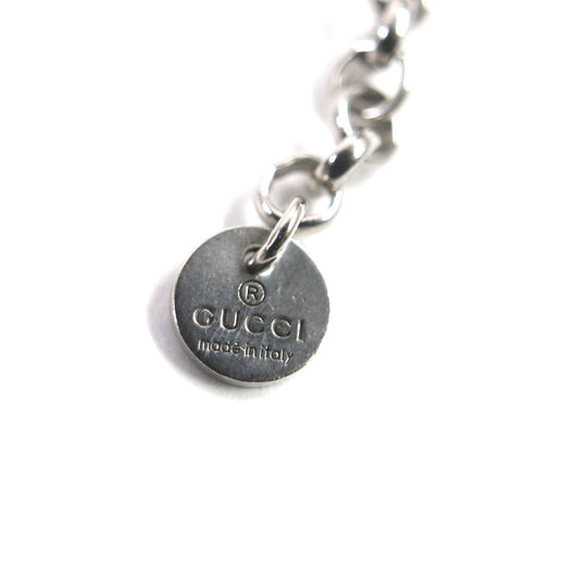 GUCCI Necklace Main�FAG925 Silver Arabesque Interlocking G mens Used Authentic