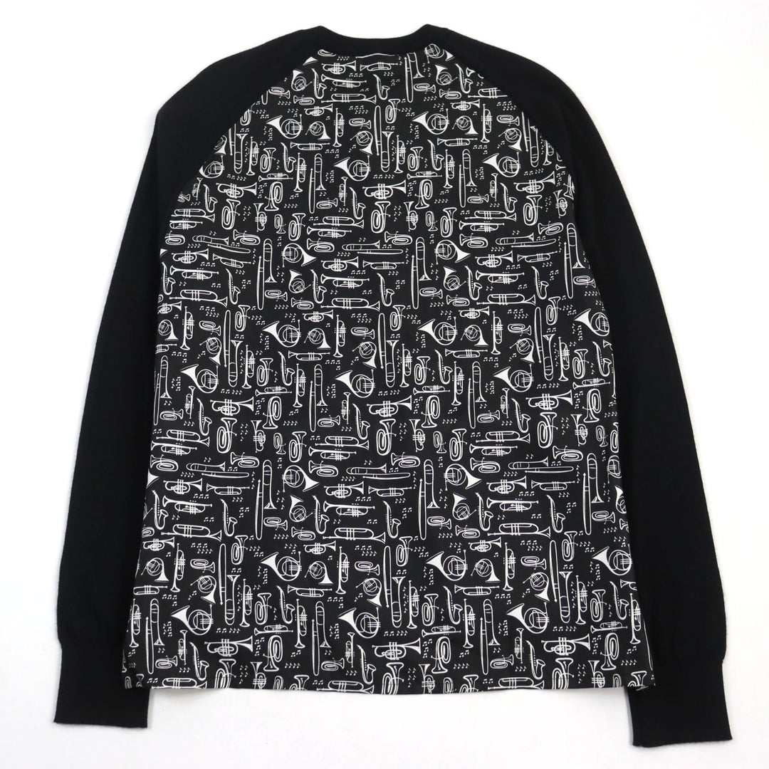 DOLCE&GABBANA knit GQ502K / F78A3 Main: 70% cashmere, Main: 30% silk Black type mens 44 Used Authentic