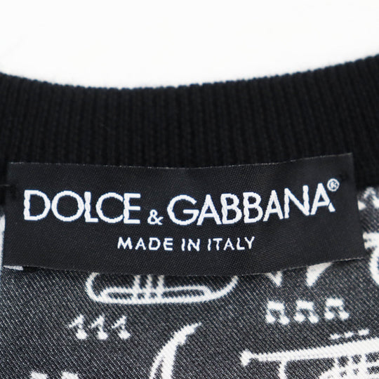 DOLCE&GABBANA knit GQ502K / F78A3 Main: 70% cashmere, Main: 30% silk Black type mens 44 Used Authentic