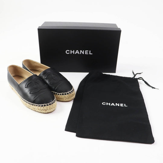 CHANEL Slip-on G29762 Main: Leather black Women 35 Used Authentic