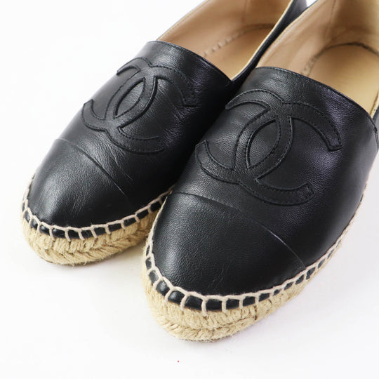 CHANEL Slip-on G29762 Main: Leather black Women 35 Used Authentic