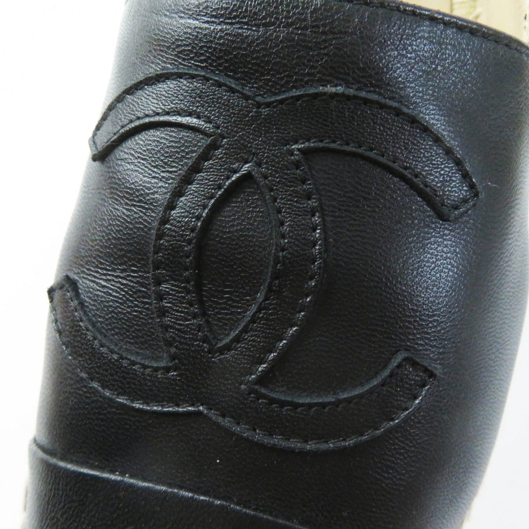 CHANEL Slip-on G29762 Main: Leather black Women 35 Used Authentic