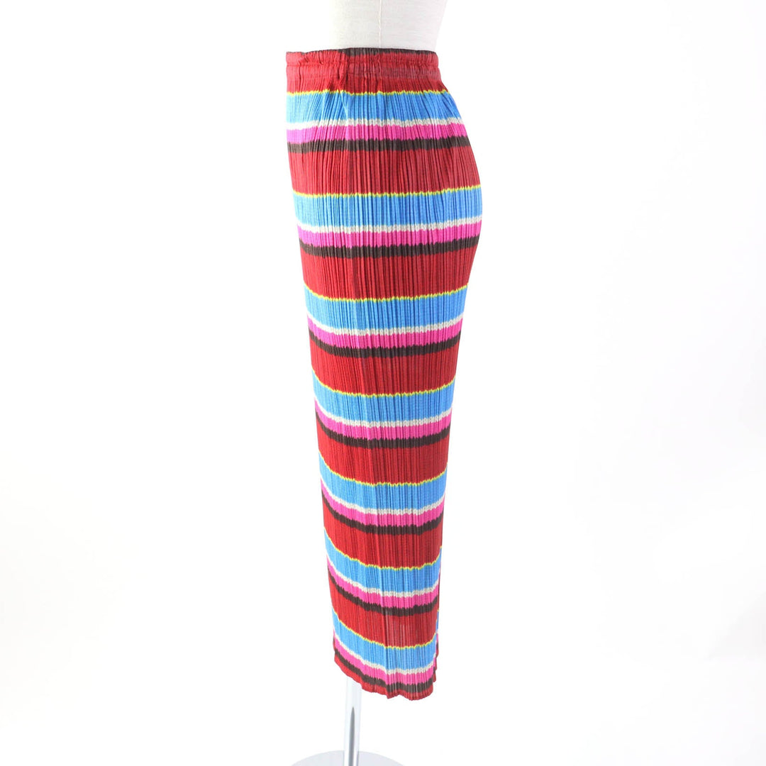PLEATS PLEASE Long skirt PP14-JG824 Main: 100% polyester multicolor Women 1 Used Authentic