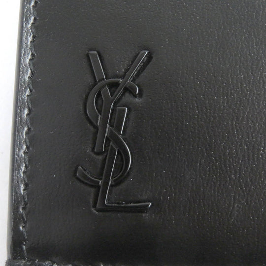SAINT LAURENT PARIS Coin case 629899 Main: Leather black mens Used Authentic