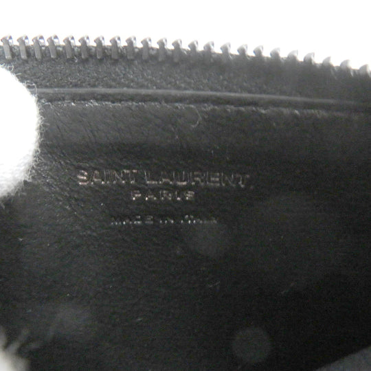 SAINT LAURENT PARIS Coin case 629899 Main: Leather black mens Used Authentic