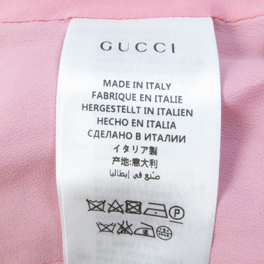 GUCCI 432417 Outer: 51% wool, Outer: 49% silk, Lining: 71% acetate, Lining: 29% silk, Sleeve lining: 100% rayon Navy Women 38 Used Authentic