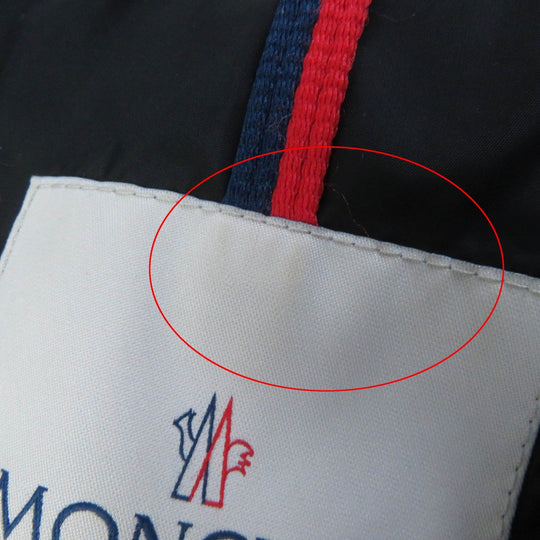 MONCLER down coat Outer: 100% nylon, Lining: 100% nylon, Filling: 90% down, Filling: 10% feather, Hood lining: 100% nylon, Other fabric: 81% nylon, 19% polyurethane, Other fabric: sheep leather Dark khaki TALEVE Talev Women 00 Used Authentic