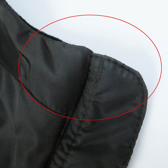 MONCLER down coat Outer: 100% nylon, Lining: 100% nylon, Filling: 90% down, Filling: 10% feather, Hood lining: 100% nylon, Other fabric: 81% nylon, 19% polyurethane, Other fabric: sheep leather Dark khaki TALEVE Talev Women 00 Used Authentic