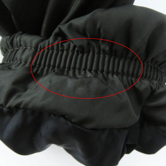 MONCLER down coat Outer: 100% nylon, Lining: 100% nylon, Filling: 90% down, Filling: 10% feather, Hood lining: 100% nylon, Other fabric: 81% nylon, 19% polyurethane, Other fabric: sheep leather Dark khaki TALEVE Talev Women 00 Used Authentic