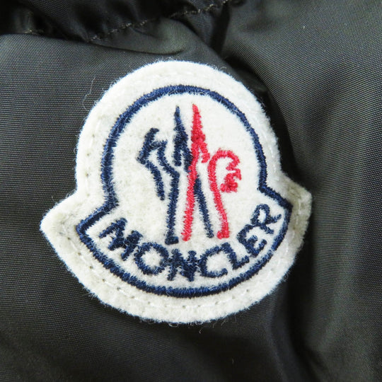 MONCLER down coat Outer: 100% nylon, Lining: 100% nylon, Filling: 90% down, Filling: 10% feather, Hood lining: 100% nylon, Other fabric: 81% nylon, 19% polyurethane, Other fabric: sheep leather Dark khaki TALEVE Talev Women 00 Used Authentic