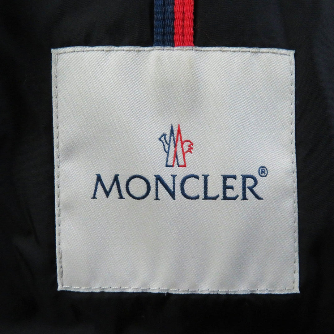 MONCLER down coat Outer: 100% nylon, Lining: 100% nylon, Filling: 90% down, Filling: 10% feather, Hood lining: 100% nylon, Other fabric: 81% nylon, 19% polyurethane, Other fabric: sheep leather Dark khaki TALEVE Talev Women 00 Used Authentic