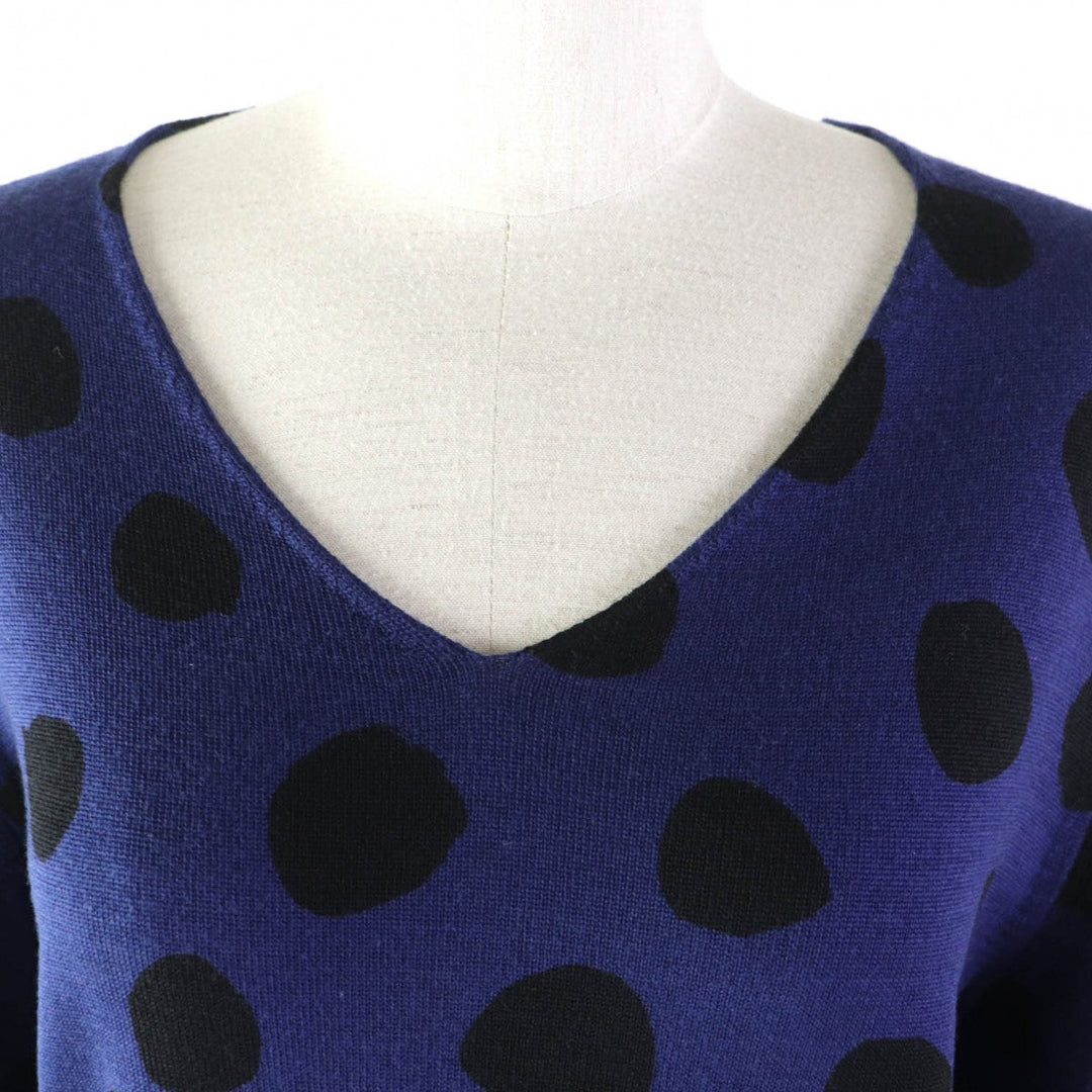 COMME des GARCONS COMME des GARCONS knit Main: 100% wool blue-black Women M Used Authentic