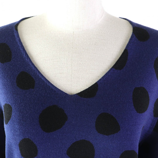 COMME des GARCONS COMME des GARCONS knit Main: 100% wool blue-black Women M Used Authentic