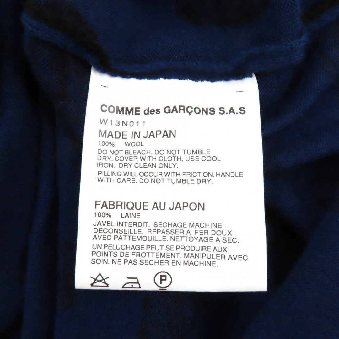 COMME des GARCONS COMME des GARCONS knit Main: 100% wool blue-black Women M Used Authentic