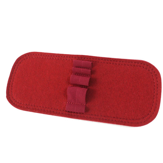 HERMES Cosmetics Pouch 100% cotton Other: 92% cotton, 8% polyurethane Orange red Escal Women Used Authentic