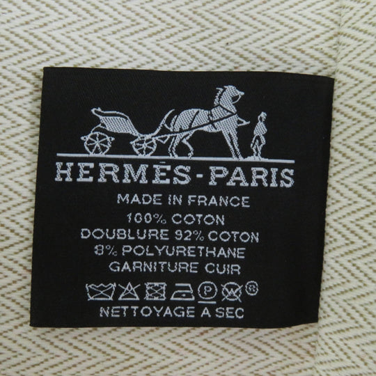 HERMES Cosmetics Pouch 100% cotton Other: 92% cotton, 8% polyurethane Orange red Escal Women Used Authentic