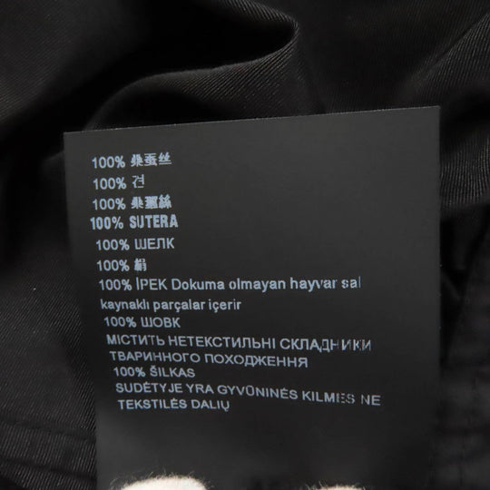 PRADA Long sleeve shirt APD1 Main: 100% silk black Women 38S Used Authentic