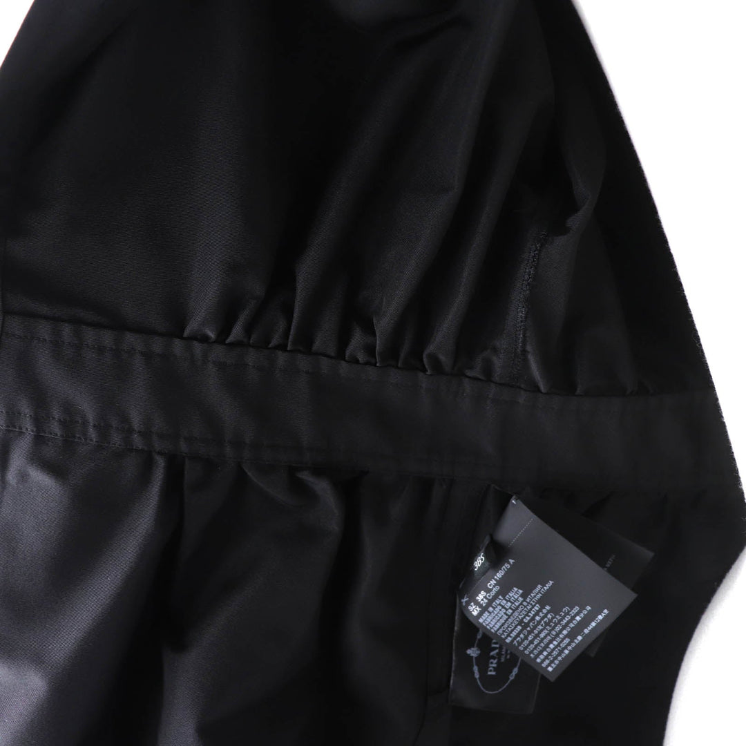 PRADA Long sleeve shirt APD1 Main: 100% silk black Women 38S Used Authentic