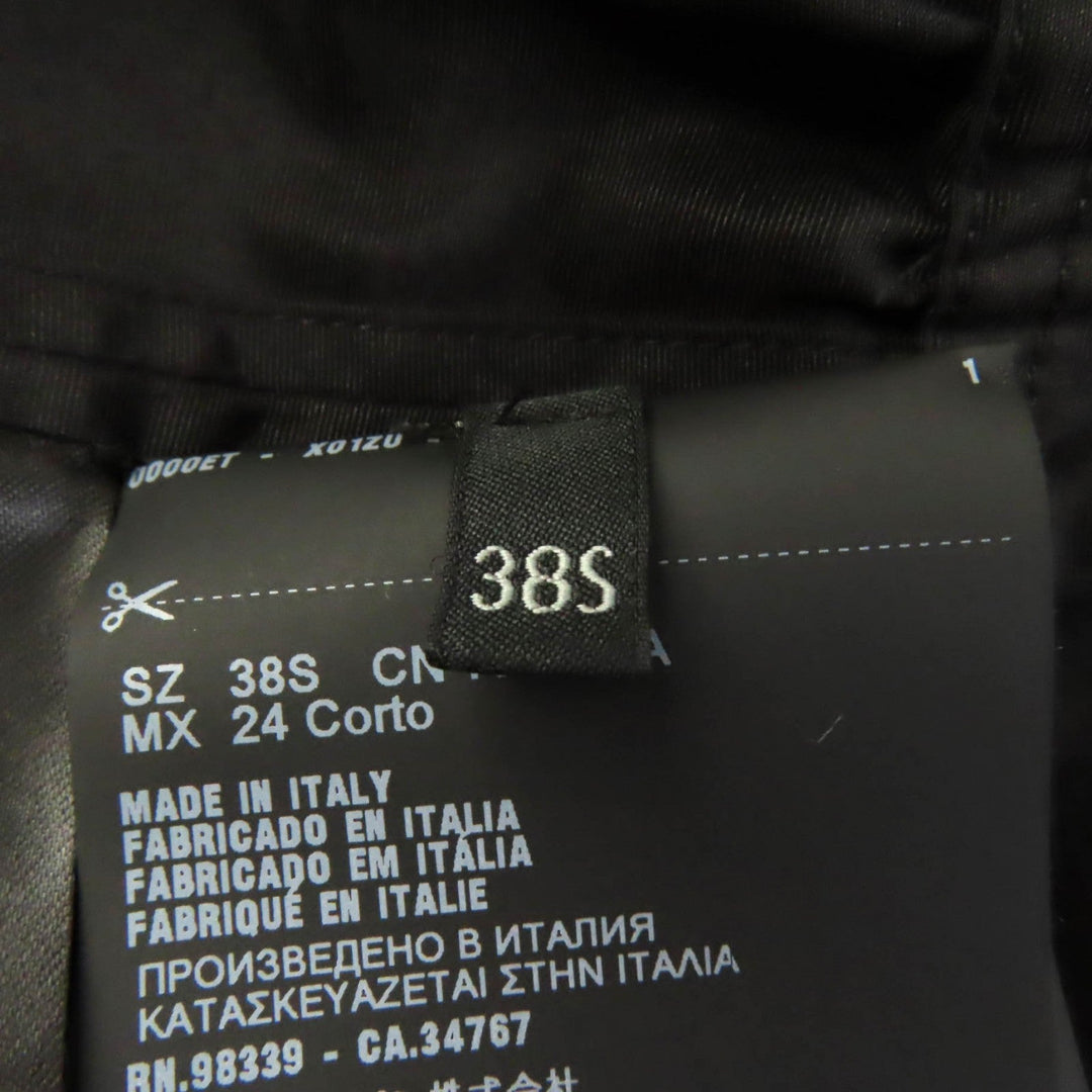 PRADA Long sleeve shirt APD1 Main: 100% silk black Women 38S Used Authentic