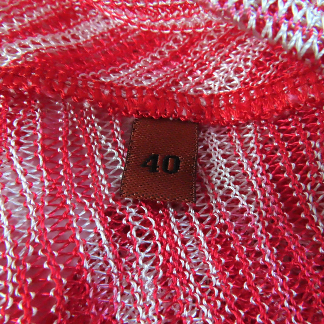Missoni Cut Main: 100% rayon Red white Women 40 Used Authentic