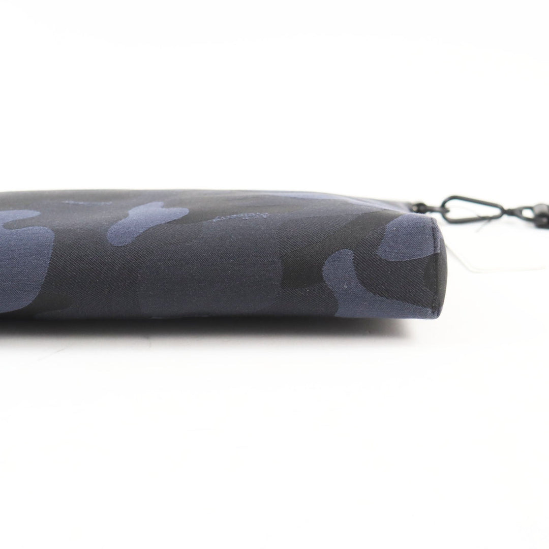 MULBERRY Clutch bag RL5593 Part: Leather Navy black mens Used Authentic
