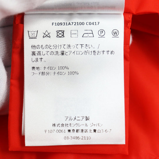 MONCLER Nylon jacket F10931A72100 C0417 Outer: 100% nylon, Part: 100% nylon Orange ALEXANDRITE GIUBBOTTO Alexandrite mens 2 Used Authentic