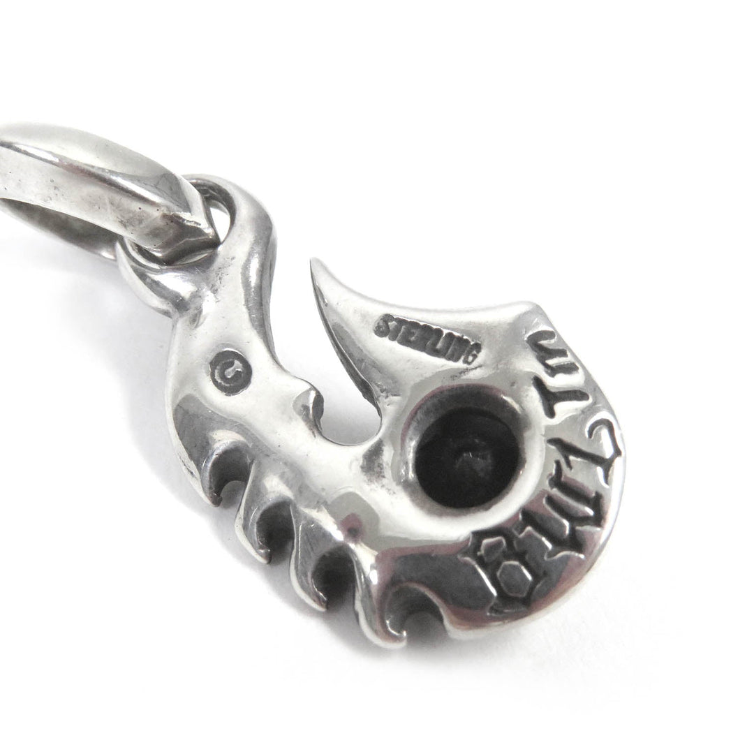 BILL WALL LEATHER Pendant top Main: SV925, Onyx Silver mens Used Authentic