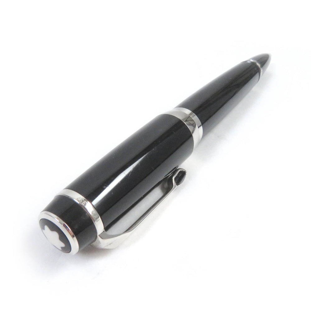 MONTBLANC Ballpoint pen Resin, Black Stone Black x silver Boheme mens Used Authentic