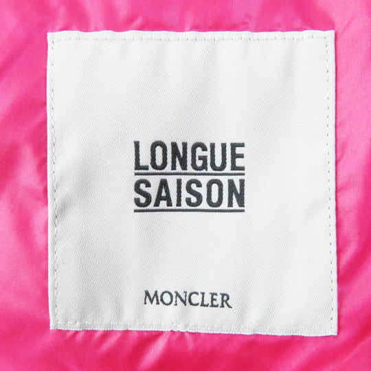 MONCLER Down vest Outer: 100% nylon, Lining: 100% nylon, Filling: 90% down, Filling: 10% feather, Hood lining: 100% nylon pink GLYGOS Women zero size Used Authentic
