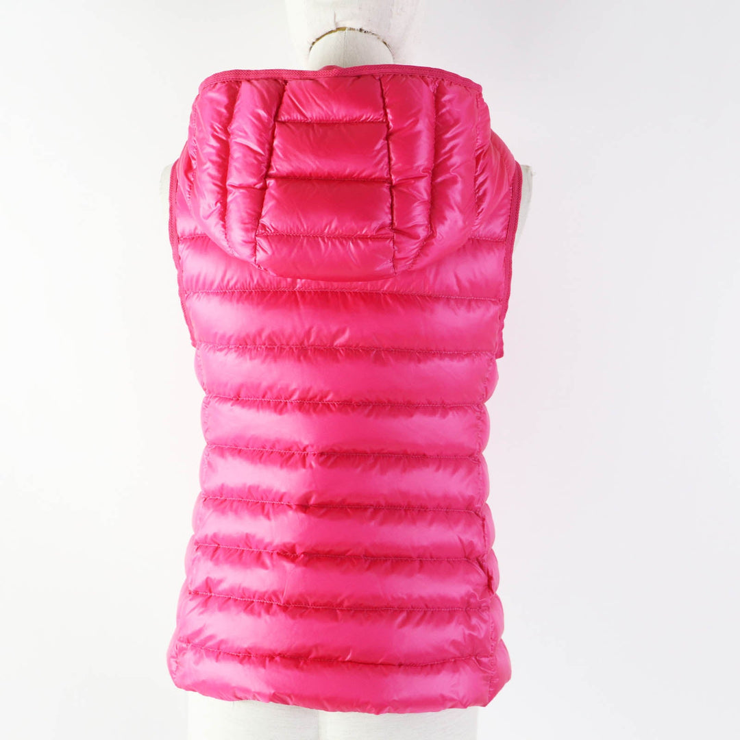 MONCLER Down vest Outer: 100% nylon, Lining: 100% nylon, Filling: 90% down, Filling: 10% feather, Hood lining: 100% nylon pink GLYGOS Women zero size Used Authentic