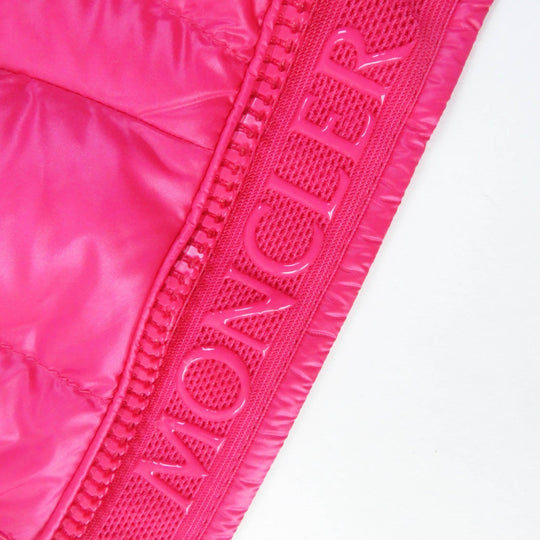 MONCLER Down vest Outer: 100% nylon, Lining: 100% nylon, Filling: 90% down, Filling: 10% feather, Hood lining: 100% nylon pink GLYGOS Women zero size Used Authentic