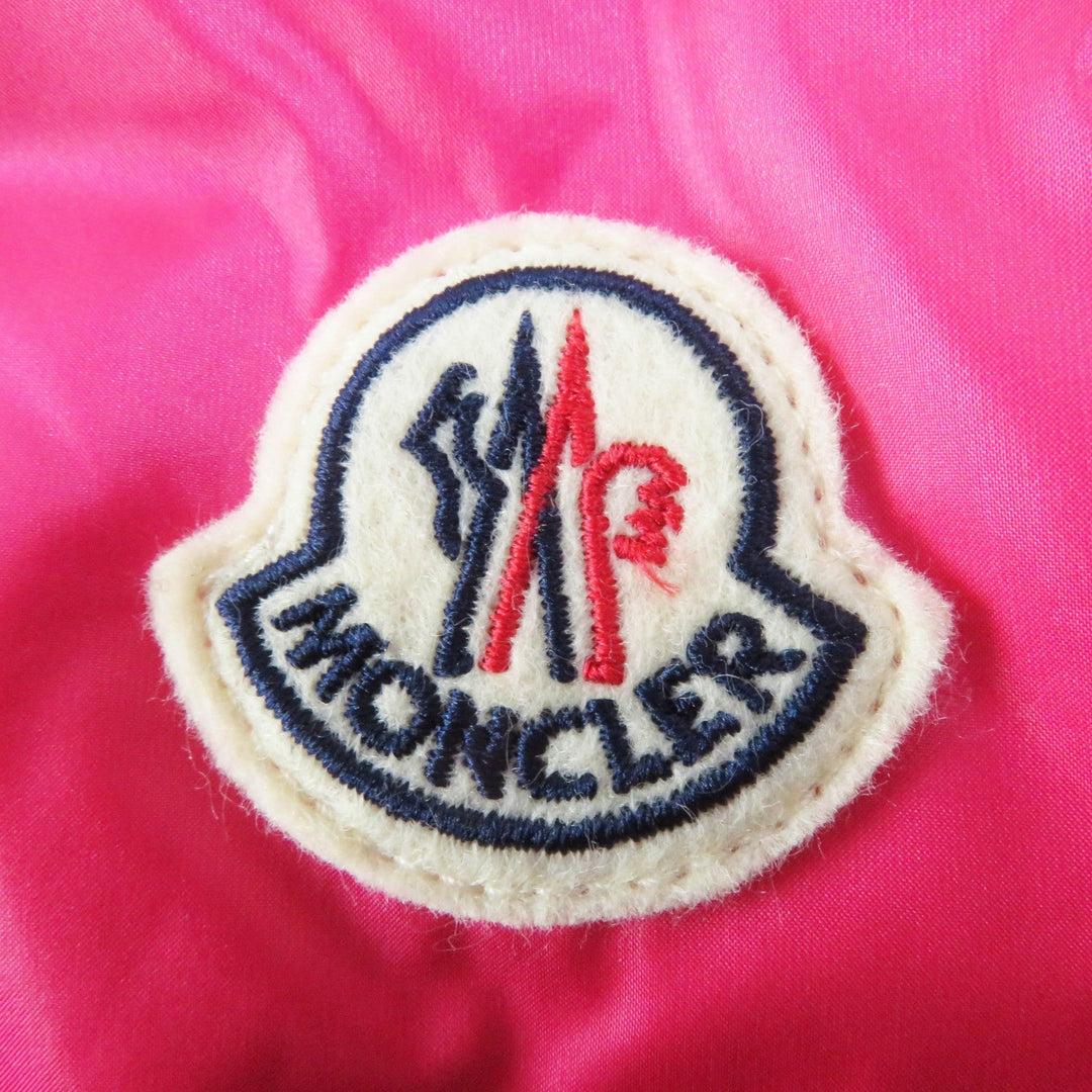 MONCLER Down vest Outer: 100% nylon, Lining: 100% nylon, Filling: 90% down, Filling: 10% feather, Hood lining: 100% nylon pink GLYGOS Women zero size Used Authentic