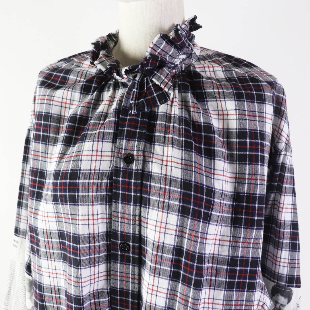 BALENCIAGA Long sleeve shirt 528697 Outer material: 100% cotton, Other material: 100% paper Multi Women 34 Used Authentic